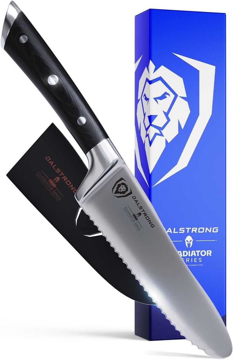 Dalstrong Ultimate Sandwich Knife - 6 inch Utility Knife - Gladiator Series Elite - Spreader - Forged German High-Carbon Steel - Sheath Included - Ham, Cheese, Bread Knife Gift- NSF Certified - Image 1